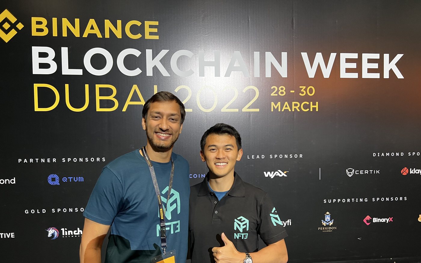 At Binance Blockchain Week, Dubai, March 2022